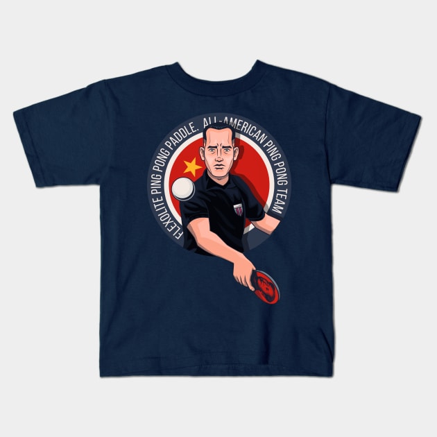 Forrest ping pong champion Kids T-Shirt by redwane